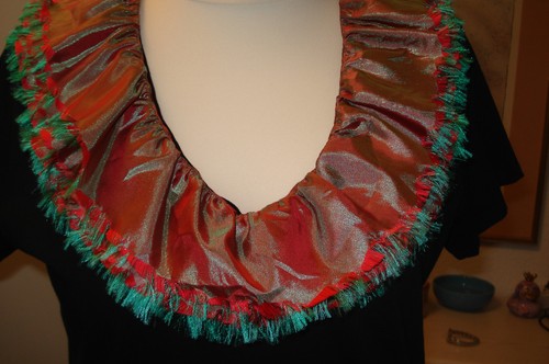 Karneval/Fasching, Ralph Lauren Shirt, schwarz/Volant, Gr. L, neu - Bild 2 von 9