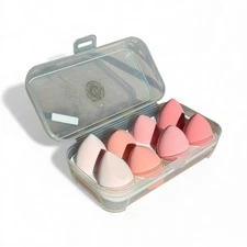 8PC Cosmetic Egg Makeup Sponge Set Blender with Case
