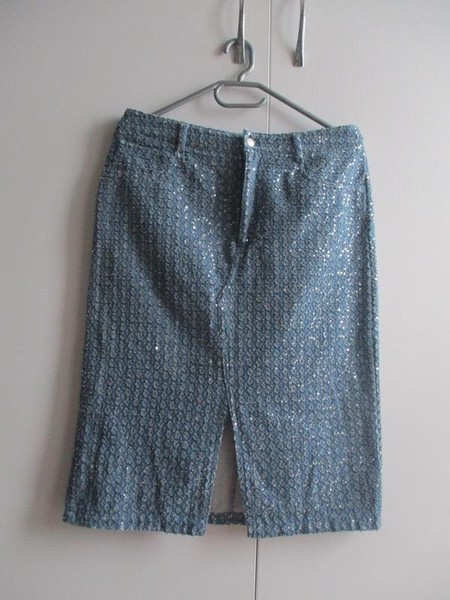 Women Pieces Skirt Navy Denim 38 / M / 46
