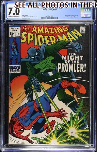 Amazing Spider Man #78 Marvel CGC 7.0 Graded Prowler 1st App Key Issue (HG)