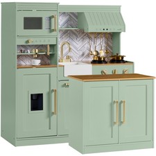 Best Choice Products Pretend Kitchen Toy Set Kids w/Lights Sounds Island Machine