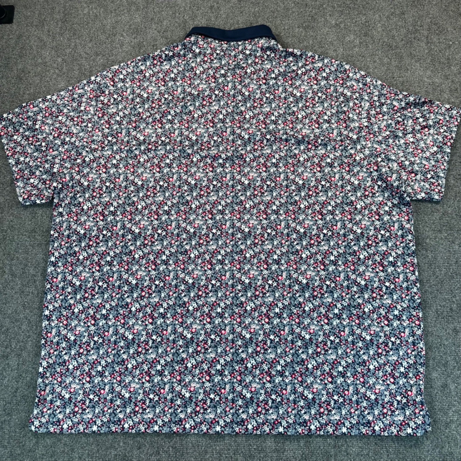 Walter Hagen 11 Major Men's 3XL Blue Pink Floral Golf Polo Shirt Stretch Wicking thumbnail 3