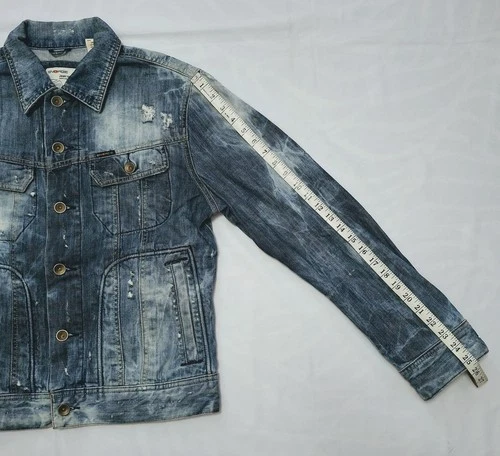 Bon Jovi, Energie Patched Battle Denim Mens Jacket Size M image 23