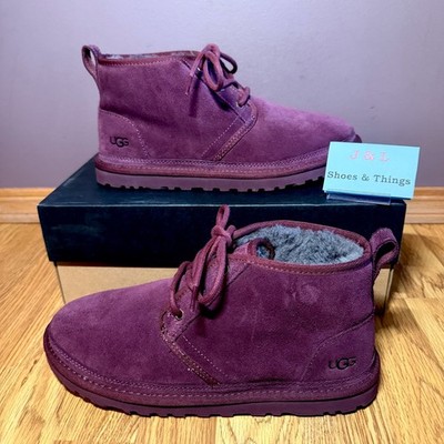 UGG Men's Size 9 Neumel Cordovan Suede Chukka Ankle Boots 3236 EUC