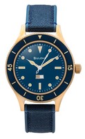 Bulova Mil Ships Automatik Blau Zifferblatt Casual 98A325 200M Herrenuhr