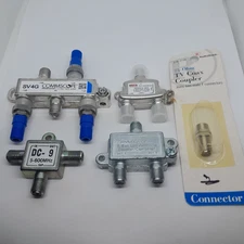 Lot of 5 Coaxial Splitters and Couplers Commscope SV4G PCT Archer Ect