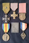Lot Medals Croix de Guerre 1914 1918 Honor WW1 set French Medals