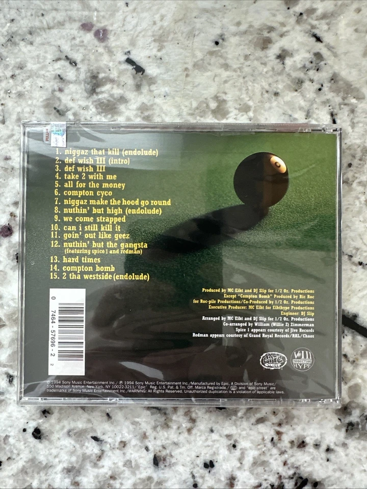 *RARE FIND* OOP & *SEALED* MC Eiht Ft. CMW cd "We come Strapped" OOP West coast - Image 2 of 4