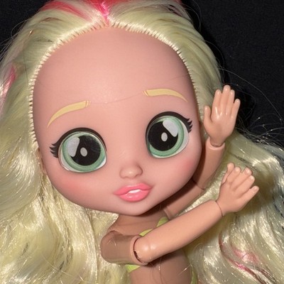 IMC Toys Cry Babies BFF Series 2 HANNAH Blonde w/ Pink & Green Streaks Doll Only