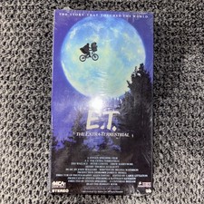 E.T. The Extra-Terrestrial VHS Tape Sealed MCA Watermark Green Tab