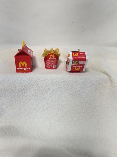 Zuru Surprise Mega Gross 3X Minis McDonalds Unhappy Meal McMaggots & BURGER - Imagen 5 de 7