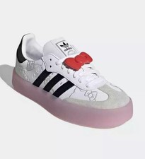 adidas Hello Kitty x Sambae White Black Clear Pink W US 6.5
