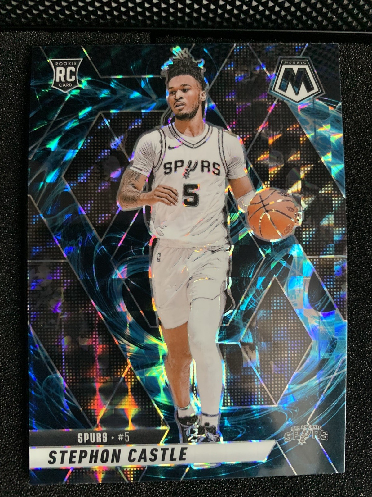 2024-25 Mosaic Stephon Castle Genesis SSP #236 Rookie Card Spurs RC Case Hit ROY