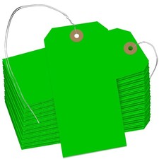 400 Pcs Shipping Tags, 4 3/4 x 2 3/8 inches Label Hanging Tags with Reinforce...