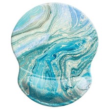 Ergonomic Designed Mouse Pad with Wrist Rest Hand Support Non Slip Rubber PU ...