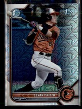 2022 Bowman Chrome #BCP-206 Cesar Prieto Prospects Mojo Refractor