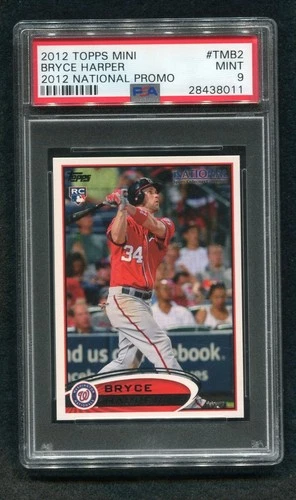 2012 topps mini bryce harper national convention Rookie RC  PSA 9 MINT #tmb2