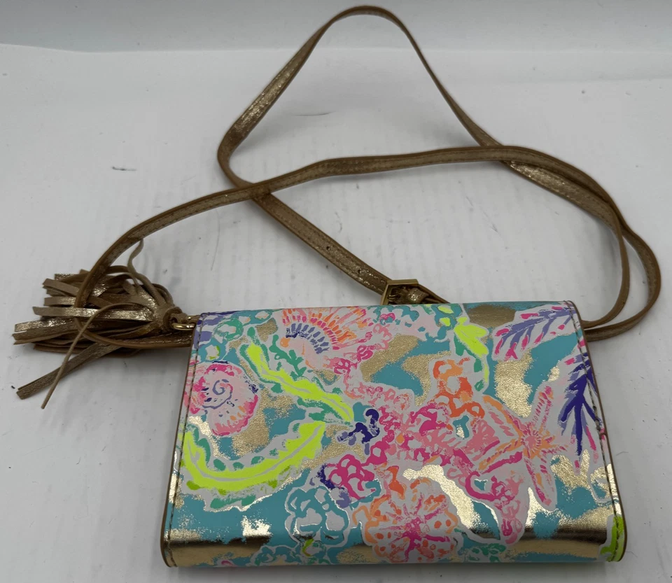 Bolso Bandolera Lilly Pulitzer Para Mujer Multicolor Correa Ajustable Bahama Foto 2 de 4