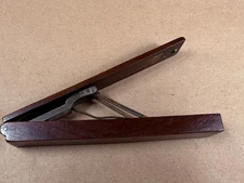 Partial Antique Folding Sovereign & Guinea Balance Gold Scale in Wood Case