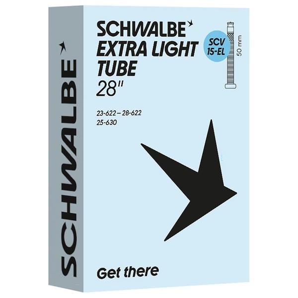 Schwalbe Fahrradschlauch SCV15-EL Extra Light 23/28-622/630 Ib Black 50Mm-image