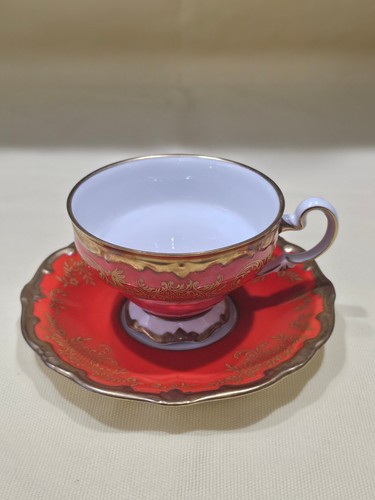 Vintage Weimar Porzellan Germany Katharina Tea Cup and Saucer Mint
