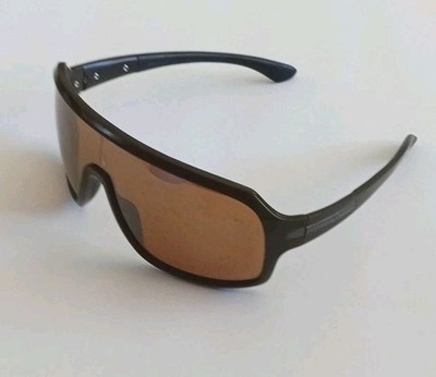 vintage Porsche Design Sunglasses Brown Unisex P8505 Carrera Aviator wrap frames