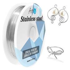 20 Gauge Stainless Steel Wire, Bendable Soft Crafting Wire for Jewelry Making Ea