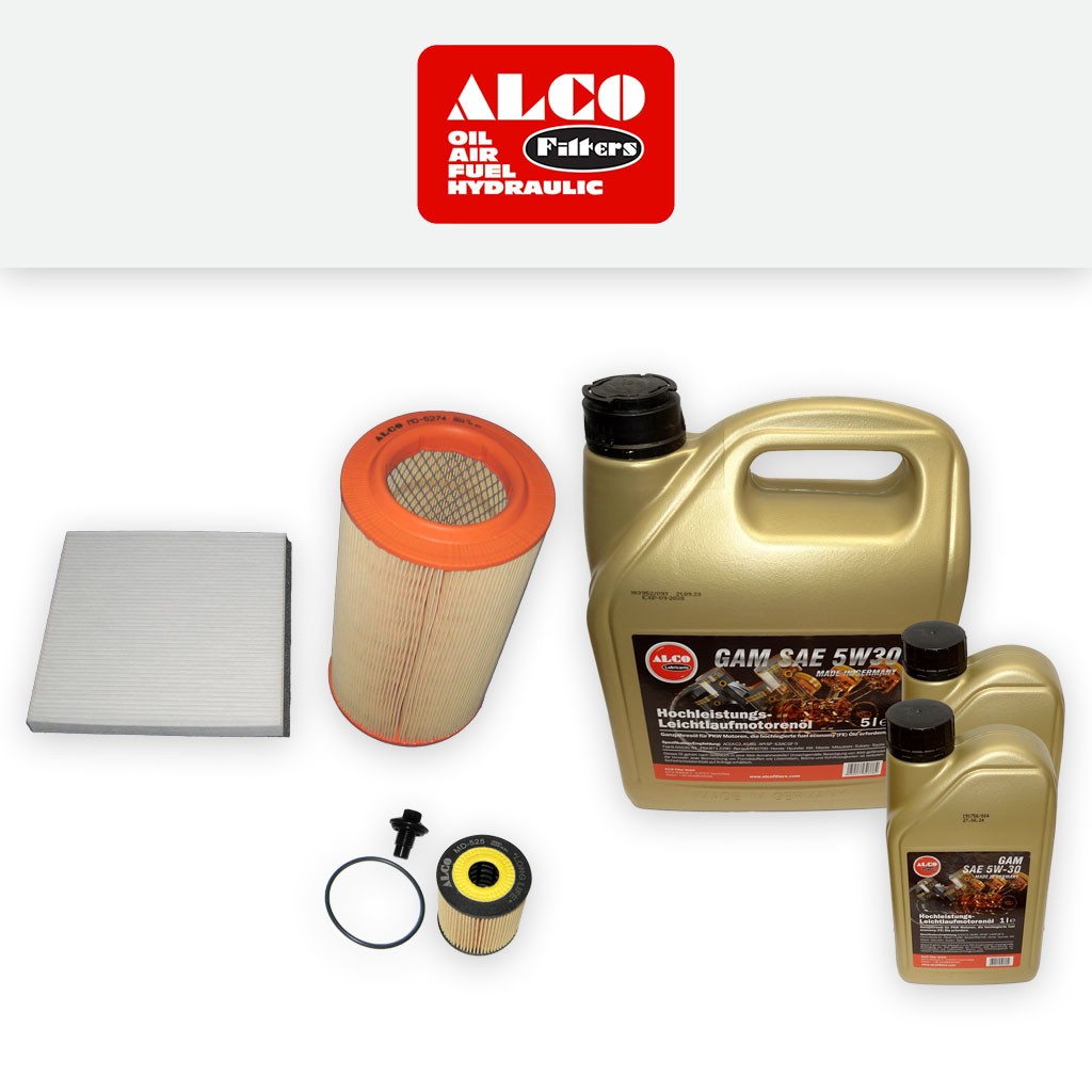 SERVICE KIT for PEUGEOT BOXER 2.2 HDI ALCO OIL AIR CABIN FILTER +OIL (2006-2013)