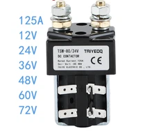ZJW100 125A DC Contactor SW80 NO 12V-72V Battery EV Forklift Marine Industrial