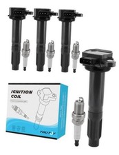 Set Of 4 UF668 Ignition Coil Pack Iridium Spark Plugs 2.5L Only 2010 2011