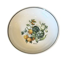 Vintage Over and Back Pasta Serving Bowl Vegetables Made in Italy ‘Verdura’ 