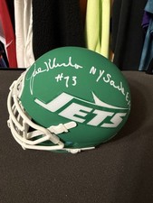 Joe Klecko Signed New York Jets Mini Helmet Inscribed PSA/DNA COA 🔥 