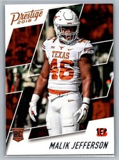 Malik Jefferson #294, Rookie, Cincinnati Bengals, 2018 Panini Prestige