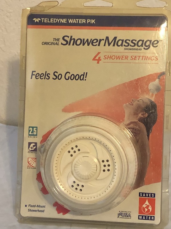 Vintage brand new Teledyne Water Pik Shower Head 4 settings