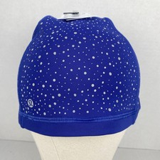 Lululemon Fleece Reflective Running Beanie PYSH Polka Dot LU9AXSS Size: L/XL 48