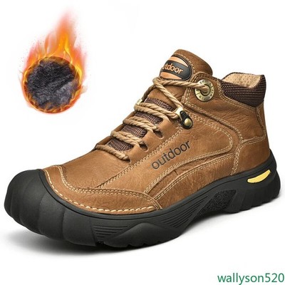 Men's Outdoor Non-Slip Trekking Hiking Shoes Waterproof Durable Soft Sneakers