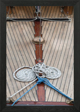 barca sul lago con cornice poster arte da parete quadro stampa su tela