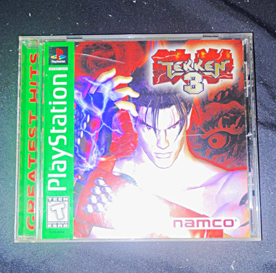 Namco Tekken 3 Greatest Hits PS1 no disc. Case and manual only.