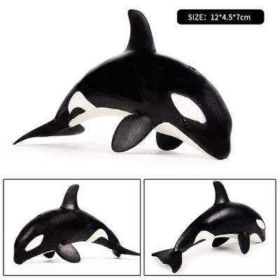 Ocean Animal Savage Megalodon Beluga Big Shark Orca Blue Whale Model Kids Toy Gi