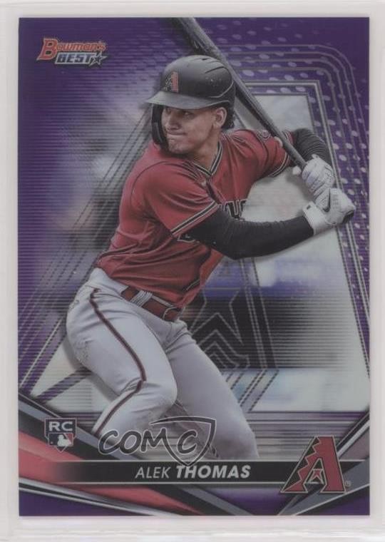 2022 Bowman's Best Purple Refractor 242/250 Alek Thomas #22 Rookie RC 0i2h