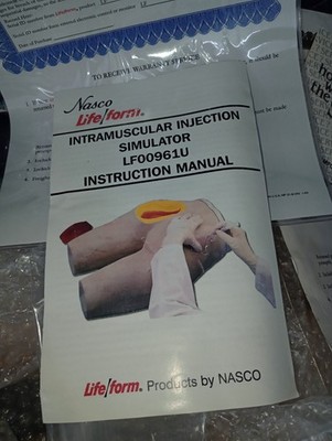 Nasco Life Form Intramuscular Injection Simulator LF00961U Nursing Trainer Box
