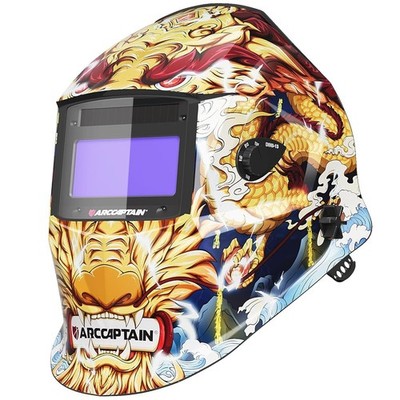 ARCCAPTAIN Automatik Schweißhelm 1/1/1/1 Top Optik leicht MIG TIG ARC