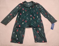 NWT Carter's Christmas Flannel Pajamas PJs 2PC 6 Unisex Kids