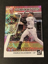 2021 Donruss Baseball Dominators Pink Fireworks Charlie Blackmon #DOM8