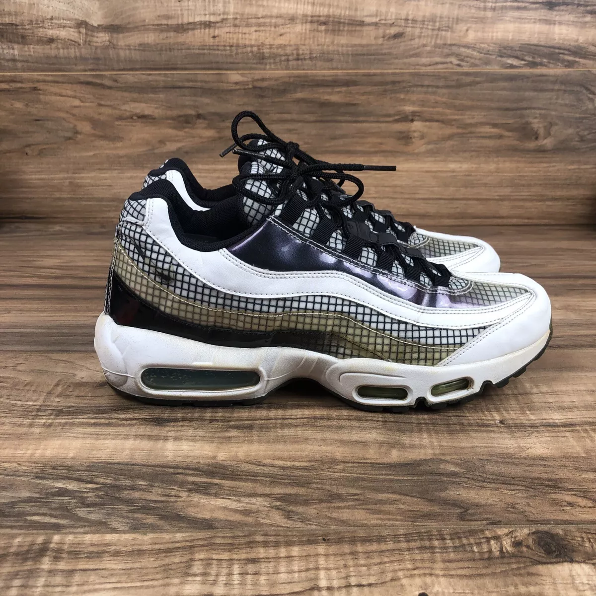 Nike Air Max 95 White Black Blue Gaze - Size 9 Men