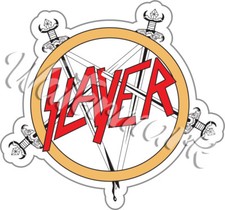 Slayer Swords Main Logo Logo Sticker / Vinyl Decal  10 Sizes  TRACK