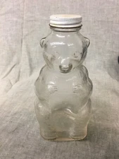 Snow Crest Beverages Glass Bear Bottle Salem, Mass.