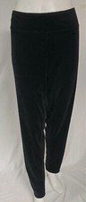 Cuddl Duds Women's 2X Black Double Plush Velour Pull-On Leggings Stretch Pants