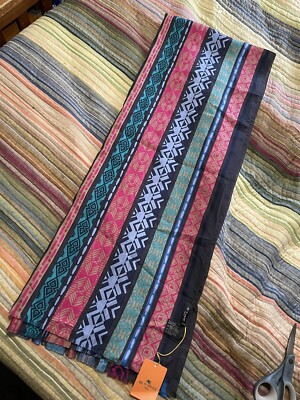 Etro Milano Multicolor Cotton/Silk Scarf New With Tags