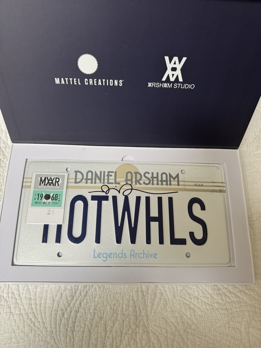 Hot Wheels X Daniel Arsham License Plate Los Angeles Hot Wheels X Daniel Arsham License Plate Los Angeles